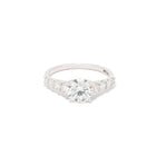 Diamond ring on a white background