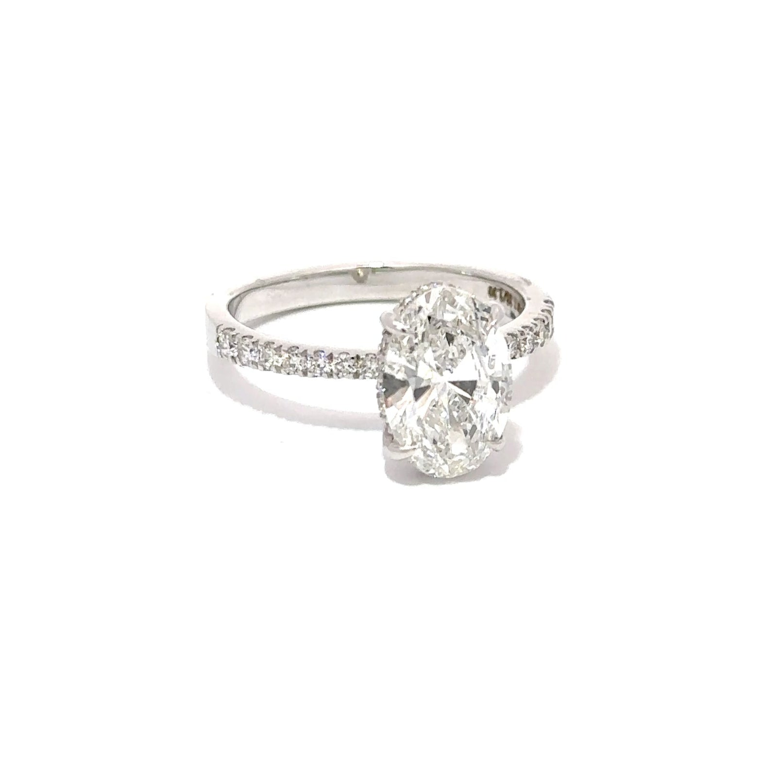 2 Carat Oval Lab-Grown Engagement Ring