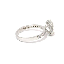 2 Carat Oval Lab-Grown Engagement Ring Right