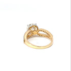 2 Carat Round Diamond Engagement Ring Back