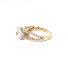 2 Carat Round Diamond Engagement Ring Left
