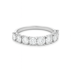 Half Eternity Band in Diamonds and White Gold