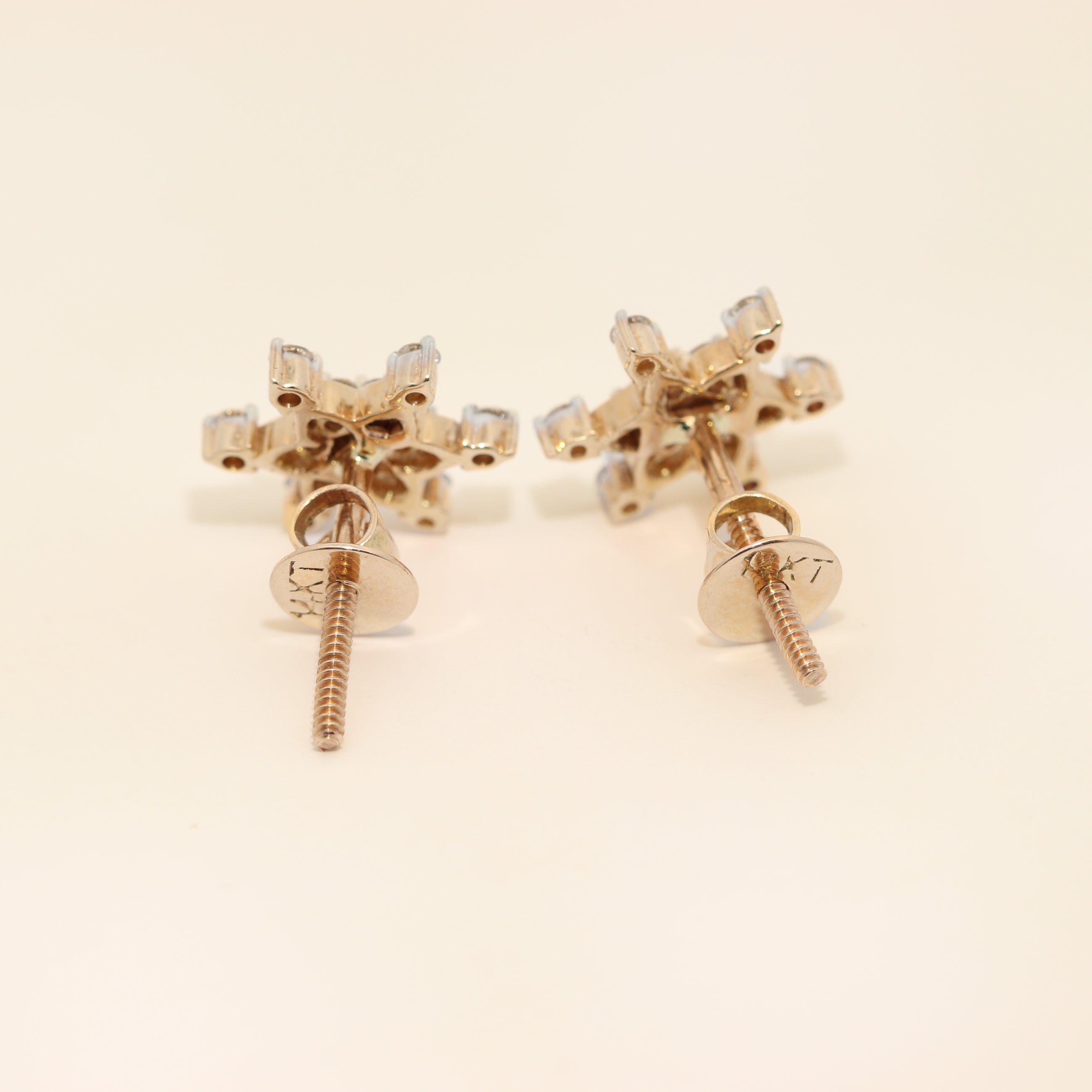 Snowflake Diamond Studs