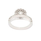 Floral Ring in Diamond and Solid White Gold