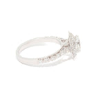 Floral Ring in Diamond and Solid White Gold