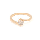 Gold ring with diamonds