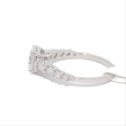 Diamond ring with a white background
