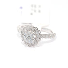 1 Carat Round Diamond Ring in Floral Design