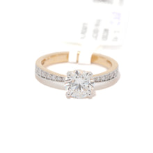 1 Carat Round Diamond Ring in Yellow Gold