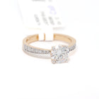 1 Carat Round Diamond Ring in Yellow Gold