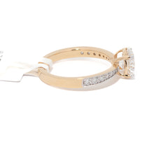 1 Carat Round Diamond Ring in Yellow Gold