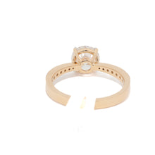 1 Carat Round Diamond Ring in Yellow Gold