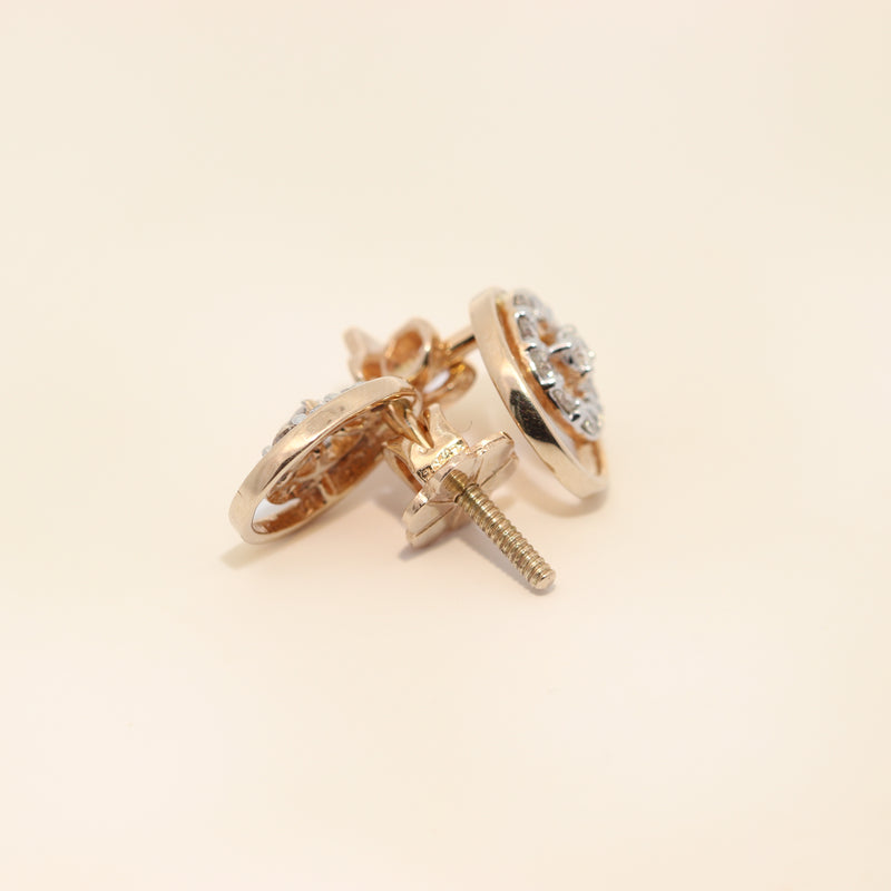 Floating Halo Diamond Studs