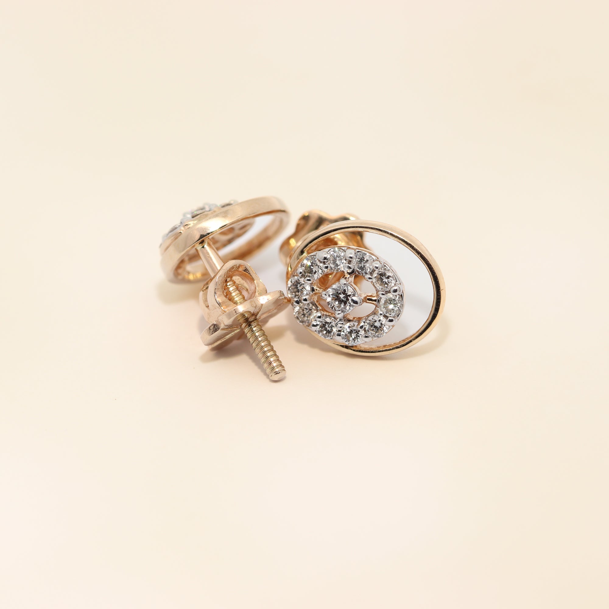Floating Halo Diamond Studs