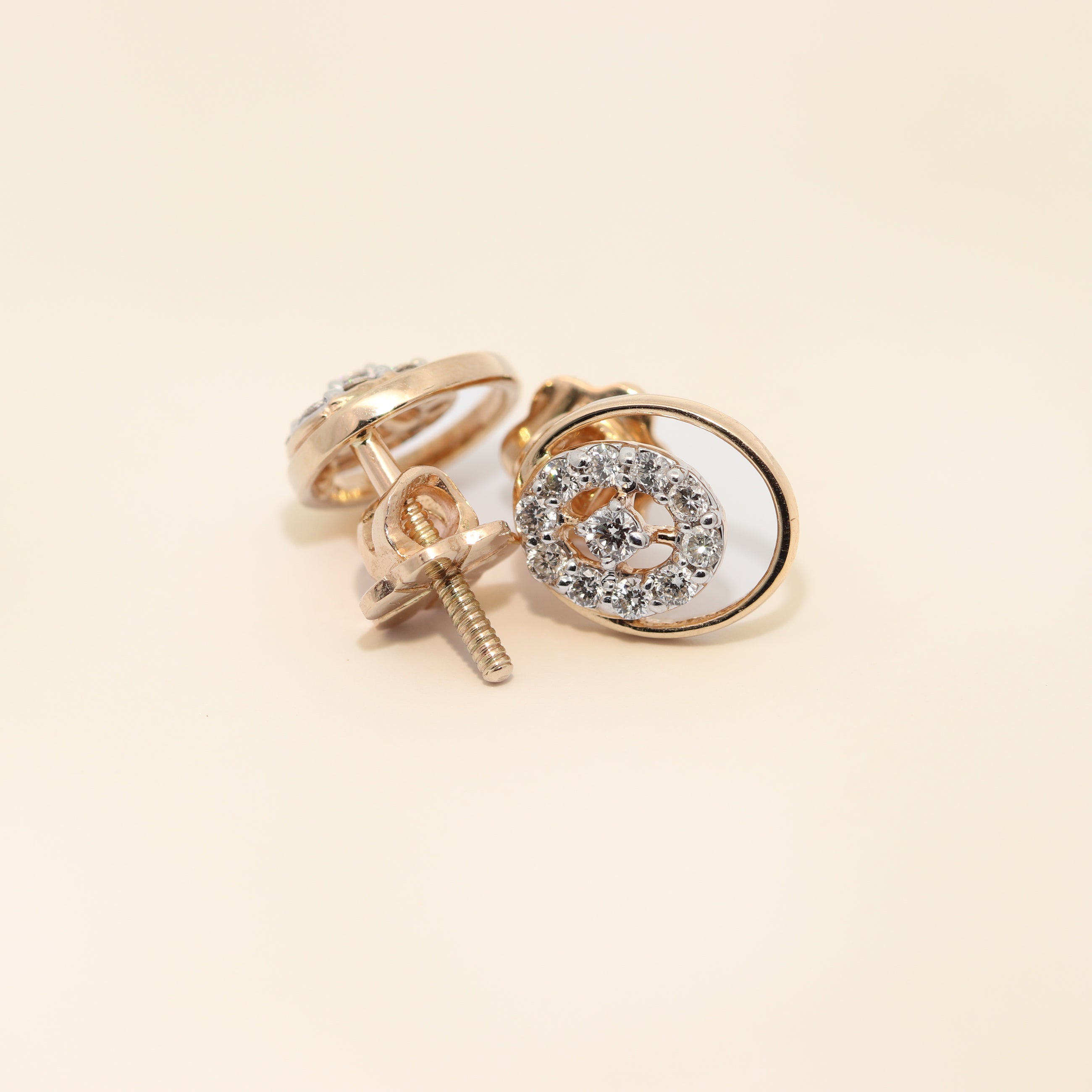 Floating Halo Diamond Studs