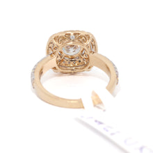 1 Carat Round Diamond Ring in Yellow Gold