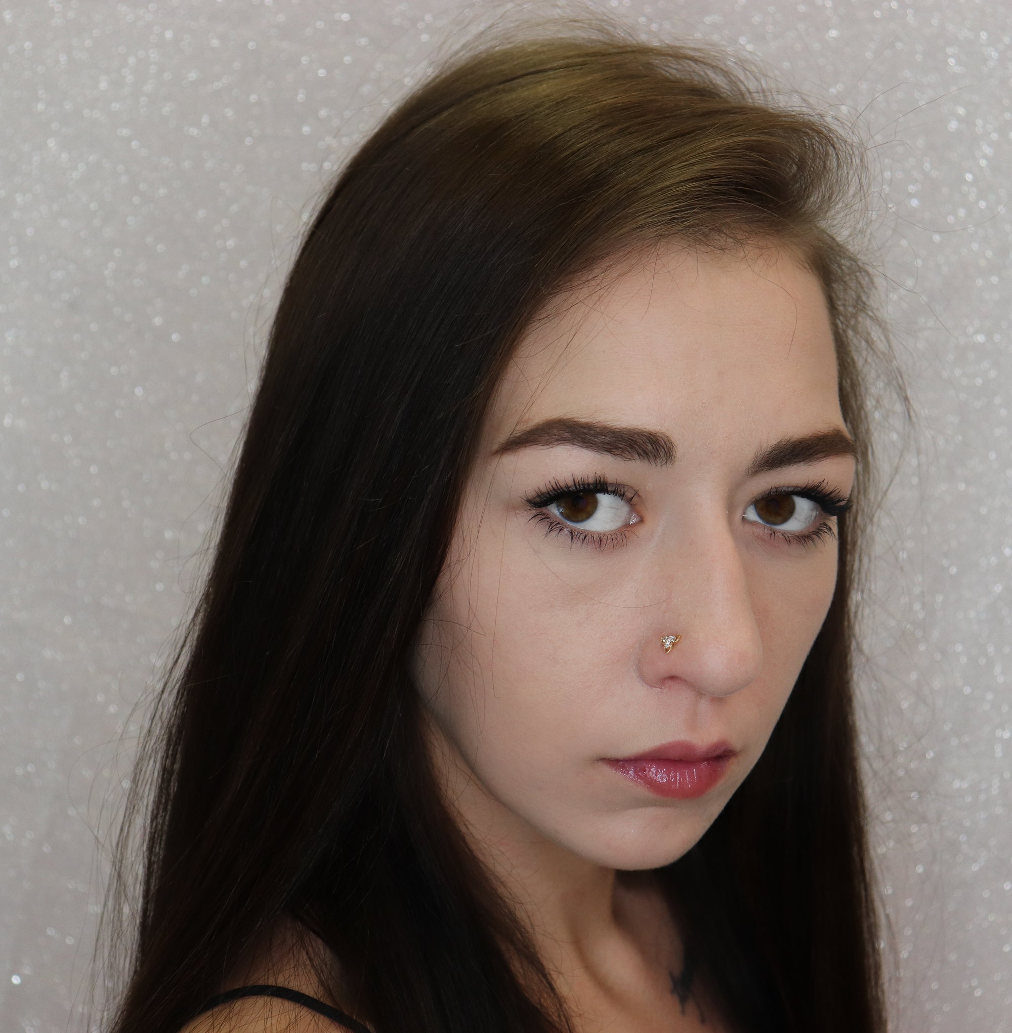 Cloverleaf Diamond Nose Pin (18K)