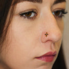 Crucifix Gold Nose Pin (18K)