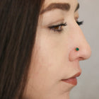 Green Emerald Nose Pin (18K)