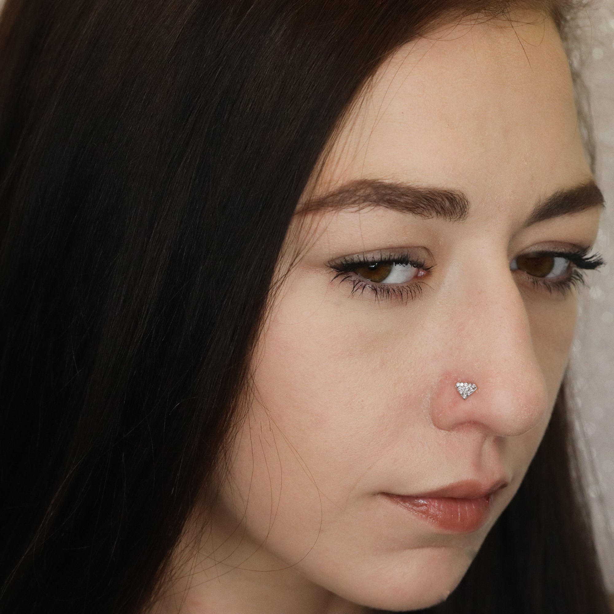 Diamond Nose Pin (18K)