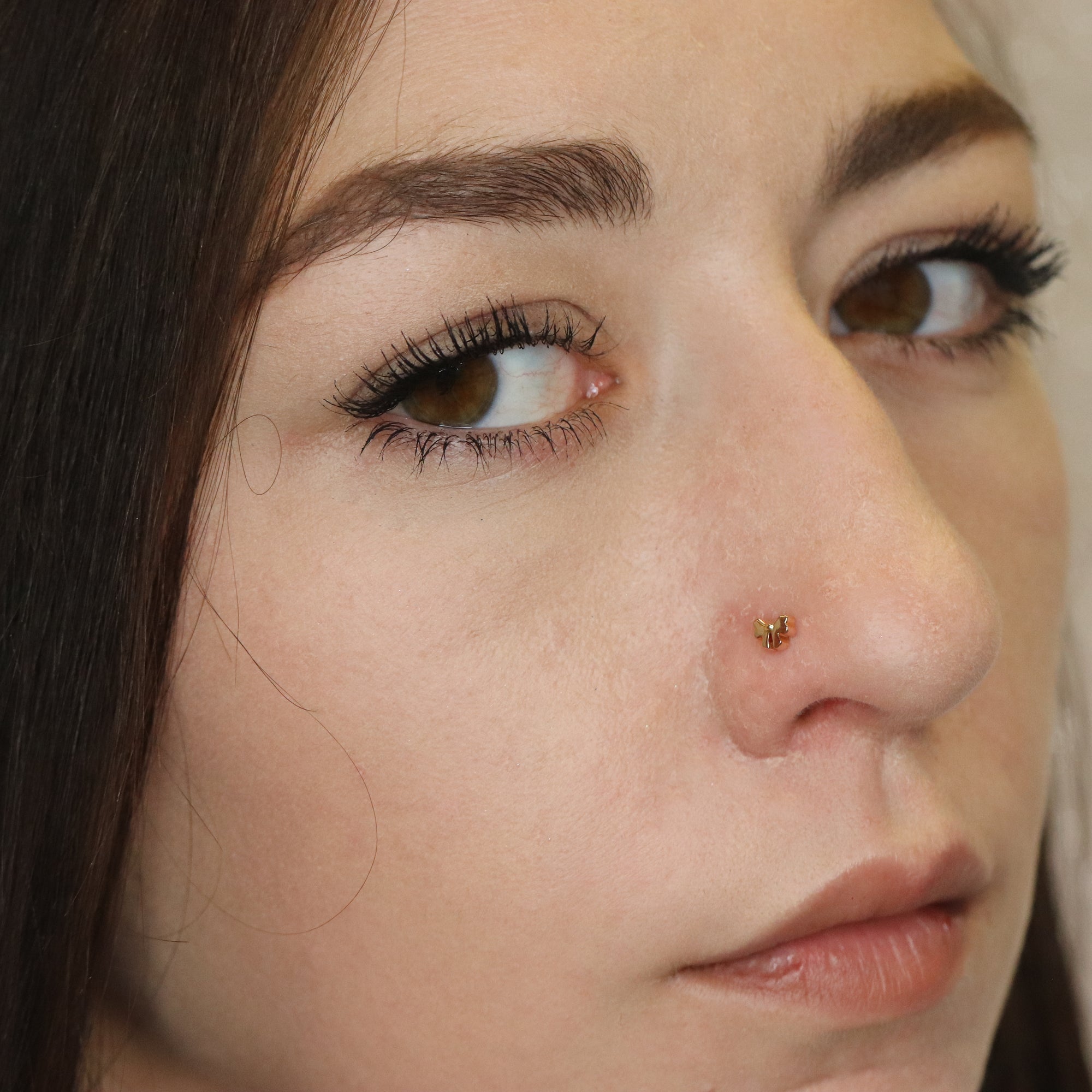 Butterfly Nose Pin (18K)
