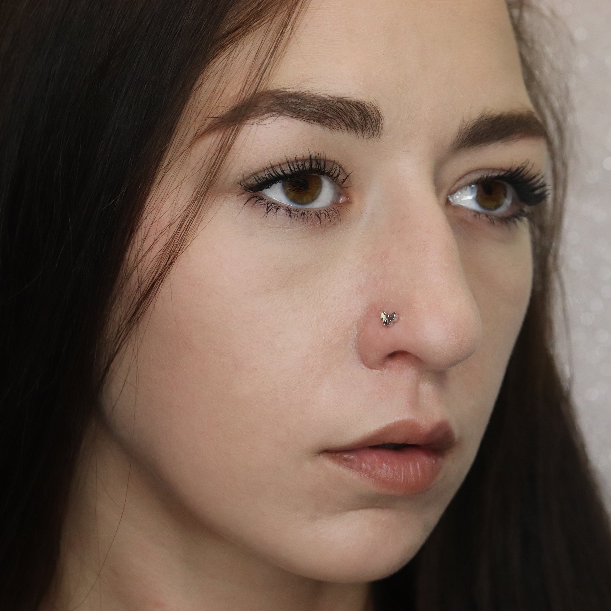 Butterfly Nose Pin (18K)