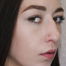 Gold Heart Nose Pin (18K)