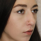 Heart Nose Pin with Diamonds (18K)