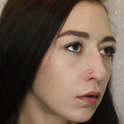 Cloverleaf Nose Pin with Diamonds (18K)