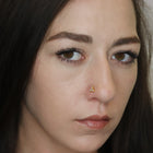 Cloverleaf Nose Pin with 4 Diamonds (18K)