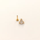 Cloverleaf Diamond Nose Pin (18K)