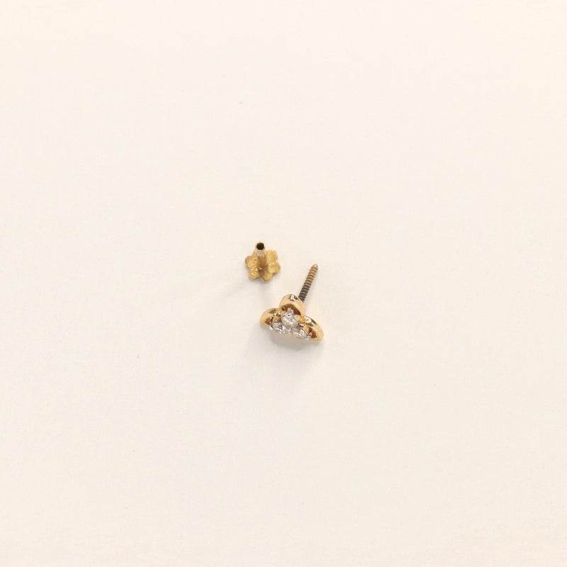 Cloverleaf Diamond Nose Pin (18K)