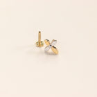Crucifix Gold Nose Pin (18K)