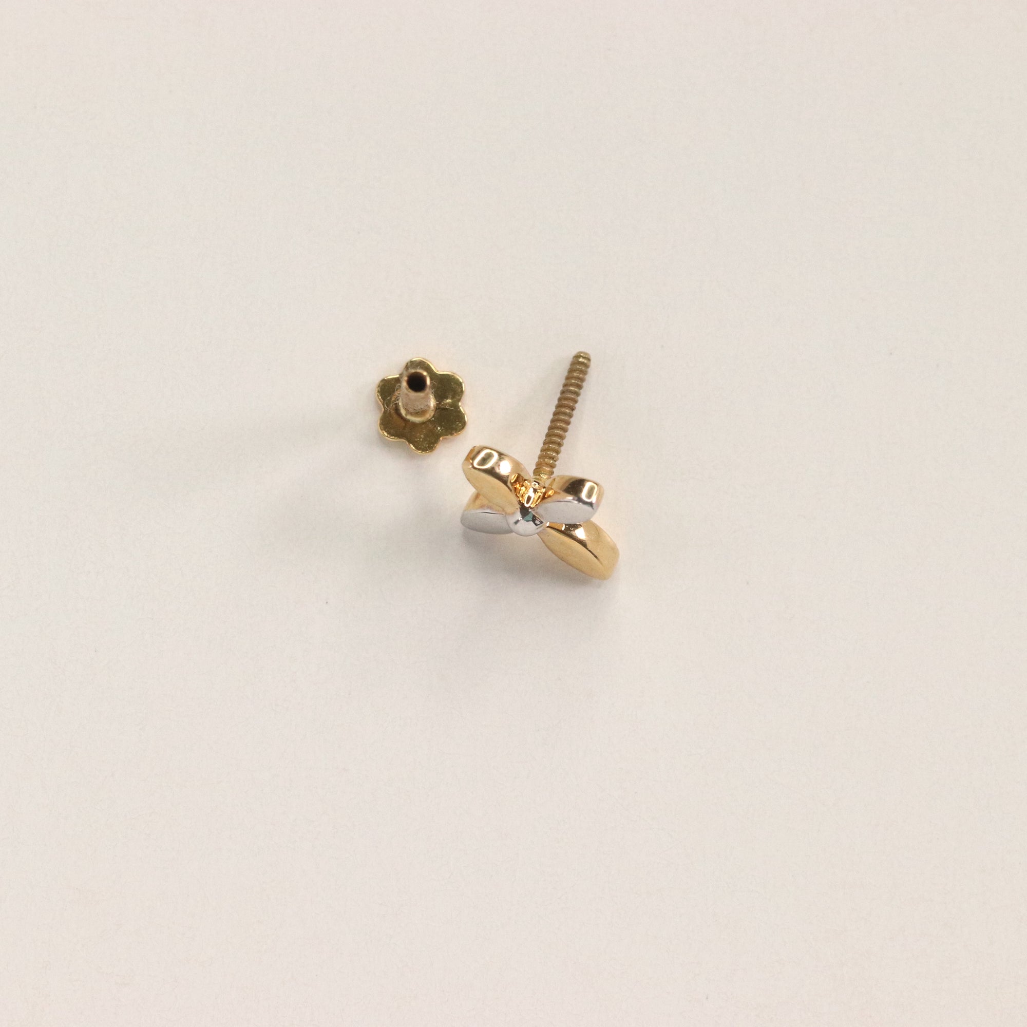 Crucifix Gold Nose Pin (18K)