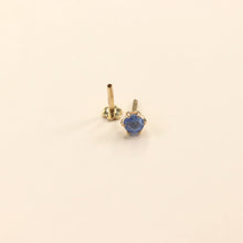 Aquamarine Nose Pin (18K)