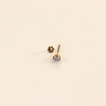 Aquamarine Nose Pin (18K)