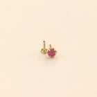 Red Ruby Nose Pin (18K)