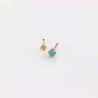 Green Emerald Nose Pin (18K)