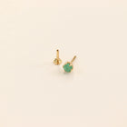 Green Emerald Nose Pin (18K)