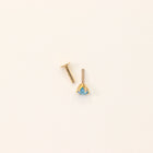 Light Blue Nose Pin (18K)