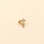 Crucifix Diamond Nose Pin (18K)