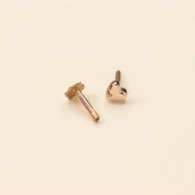 Gold Heart Nose Pin (18K)