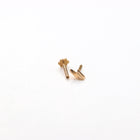 Lightning Bolt Nose Stud (18K)