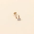 Dual Diamond Nose Stud (18K)