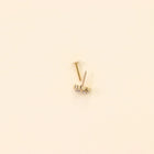Cloverleaf Nose Pin with Diamonds (18K)