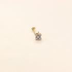 Butterfly Nose Pin with Diamonds (18K)