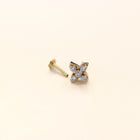 Butterfly Nose Pin with Diamonds (18K)