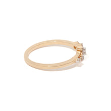 The Fleur Diamond Ring in Gold on a white background.
