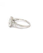 2 Carat Pear Diamond Ring in White Gold