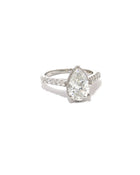 2 Carat Pear Diamond Ring in White Gold